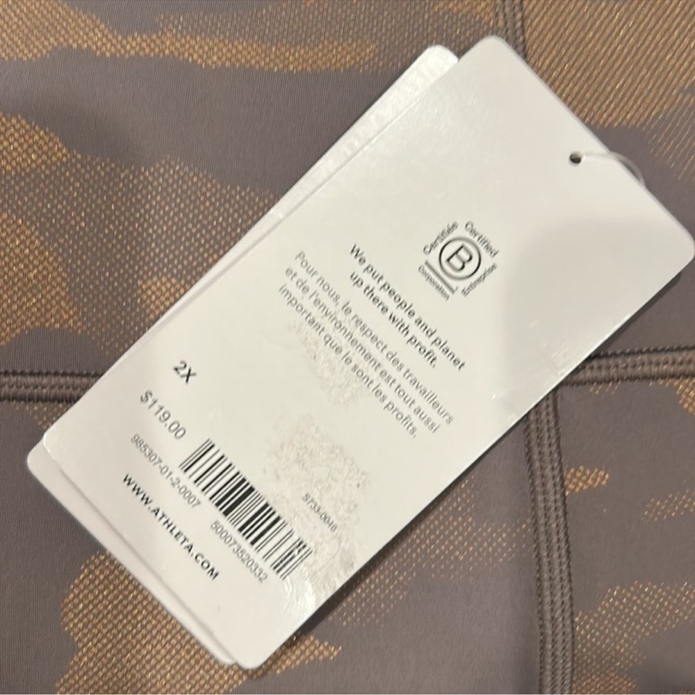 BAG361. NWT ATHLETA Rainier Reflective Womens Tight Size 2X - Picture 6 of 7